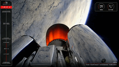 Vista desde la segunda etapa del Electron durante el lanzamiento del QPS-SAR-12 (Fuente de la imagen: Rocket Lab)