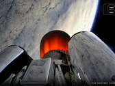 Vista desde la segunda etapa del Electron durante el lanzamiento del QPS-SAR-12 (Fuente de la imagen: Rocket Lab)