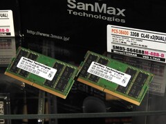 Los primeros módulos DDR5 para portátiles de SanMax podrían estar disponibles en noviembre. (Fuente de la imagen: GDM)