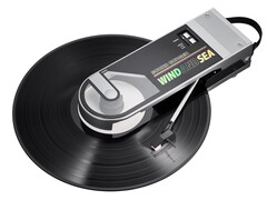 Tocadiscos portátil Audio-Technica x Wind and Sea Sound Burger. (Fuente de la imagen: Audio-Technica)