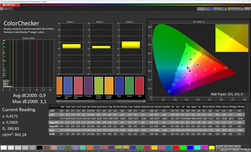 Precisión del color (perfil: Natural, espacio de color de destino: sRGB)
