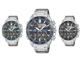 Una imagen de los nuevos relojes Casio de la serie Edifice ERA-130D sobre fondo blanco.