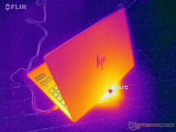 El calor residual sale por la parte trasera y sube hacia la parte delantera de la pantalla