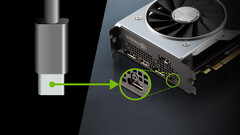 La serie GeForce RTX 20 será la primera y última vez que veamos el conector VirtualLink. (Fuente de la imagen: NVIDIA)