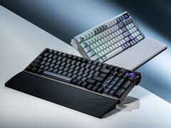 El Asus Azoth 96 HE aporta una nueva disposición del 96% e interruptores magnéticos de efecto Hall a la gama Azoth. (Fuente de la imagen: Asus)