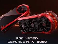 Imagen que muestra la ROG Matrix RTX 5090. (Fuente de la imagen: ASUS)