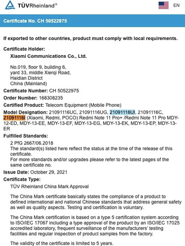 Los "Redmi Note 11T Pro y Pro Plus" aparecen en nuevas bases de datos oficiales. (Fuente: BIS vía MySmartPrice)