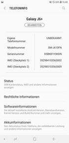 Software Samsung Galaxy J6 Plus - Samsung Experience 9.5