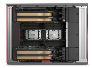 Lenovo ThinkStation PX - Interior. (Fuente de la imagen: Lenovo)