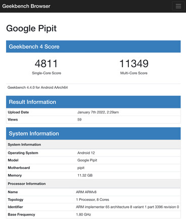 (Fuente de la imagen: Geekbench)