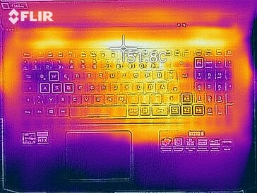 Generación de calor lado superior (carga)