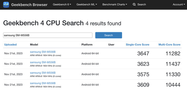 (Fuente de la imagen: Geekbench)