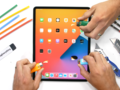 La nueva pantalla del iPad Pro estuvo más tiempo con el mechero que de costumbre. (Fuente: YouTube)