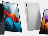 Samsung ha incluido una muesca en la Galaxy Tab S8 Ultra, por alguna razón. (Fuente de la imagen: 91Mobiles, @OnLeaks y Zouton)