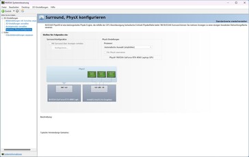 Los ajustes de sonido envolvente tampoco son accesibles