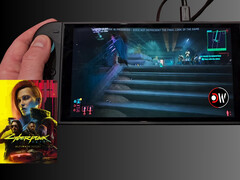 Rendimiento de la consola portátil Cyberpunk 2077 Switch 2 (Fuente de la imagen: Deck Wizard YouTube)
