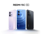 El Redmi 15C 5G está disponible en colores azul medianoche, morado crepúsculo y negro medianoche (Fuente de la imagen: Redmi)