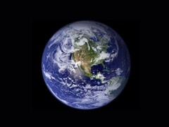 La canica azul (Fuente de la imagen: Observatorio de la Tierra de la NASA; editado)