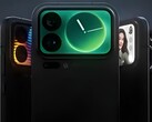 Diseños de la pantalla trasera de los modelos Xiaomi 17 Pro y Pro Max.