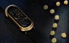 El wearable Xiaomi Mi Band recibe un tratamiento de oro y diamantes en la &quot;Gold Collection&quot;. (Fuente de la imagen: Xiaomi - editado)