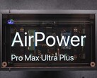 El escritorio de carga de HTX Studio, inspirado en AirPower y de montaje propio, muestra su hardware interno y su pantalla transparente.