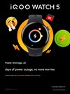 El smartwatch iQOO Watch 5 puede funcionar hasta 22 días. (Fuente de la imagen: iQOO vía Weibo, traducción automática)