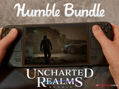 El paquete Reinos de Uncharted permanecerá activo hasta el 23 de agosto de 2025. En la imagen: Cubierta de Steam ejecutando Fort Solis. (Fuente de la imagen: Notebookcheck, Steam y Humble Bundle - editado)