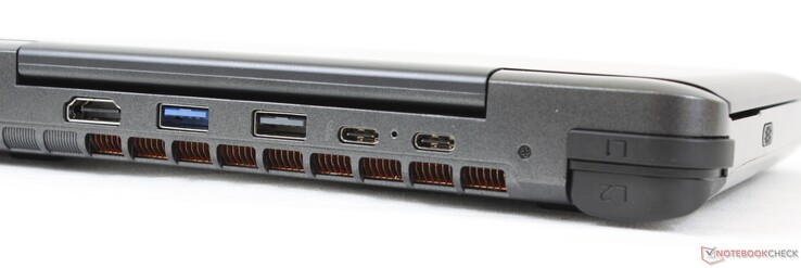 Parte trasera: HDMI 2.0b, 2 USB-A 3.2 Gen. 1, 2 USB-C 3.2 Gen. 2