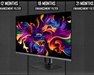 El MSI MPG 321URX es un monitor para juegos 4K QD-OLED de 32 pulgadas con una frecuencia de refresco de 240 Hz. (Fuente de la imagen: MSI, Monitors Unboxed en YouTube, editado)