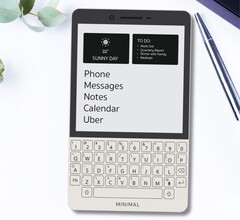 El Minimal Phone recuerda a los smartphones BlackBerry, pero utiliza E Ink. (Imagen: Minimal)