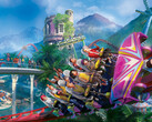 Planet Coaster estará disponible como juego gratuito hasta. En la imagen: la foto de portada del título.