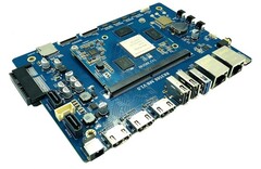 El nuevo Banana Pi CoM en una placa portadora. (Fuente de la imagen: Banana Pi)