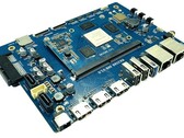 El nuevo Banana Pi CoM en una placa portadora. (Fuente de la imagen: Banana Pi)