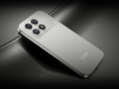 Xiaomi vende el Poco F8 Pro en acabados azul y negro, así como en la opción Titanium Silver que se muestra aquí. (Fuente de la imagen: Xiaomi)