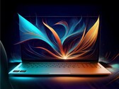 Representación artística de un portátil equipado con un procesador AMD Ryzen AI de la serie 400.