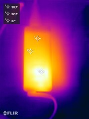 Fuente de alimentación durante la prueba de resistencia