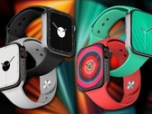 Se espera que el Apple Watch Series 7 cuente con opciones de tamaño de 41 mm y 45 mm. (Fuente de la imagen: PhoneArena/Apple - editado)
