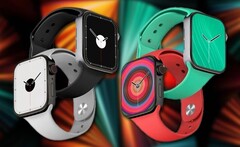 Se espera que el Apple Watch Series 7 cuente con opciones de tamaño de 41 mm y 45 mm. (Fuente de la imagen: PhoneArena/Apple - editado)