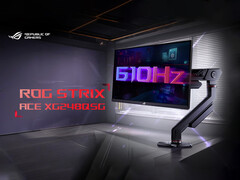Asus presentó el XG248QSG en Computex 2025. En la imagen: imagen promocional del monitor para juegos. (Fuente de la imagen: Asus - editado)