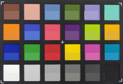 ColorChecker Passport: La mitad inferior de cada área de color muestra el color de referencia