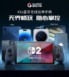 El Gamesir X5s es un mando móvil telescópico compatible con varios dispositivos, incluida la Nintendo Switch 2. (Fuente de la imagen: Gamesir)