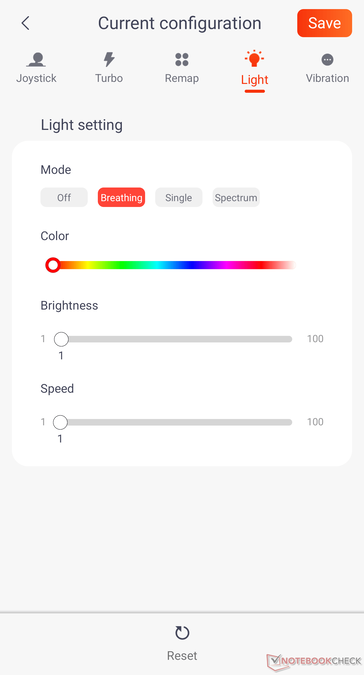 La configuración de los colores de los logotipos se puede ajustar en la aplicación.