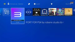 Una captura de pantalla de RPCS3 instalado en una PS4 con jailbreak