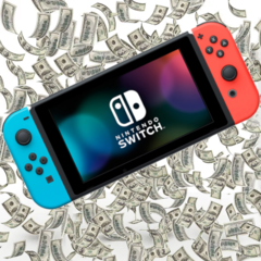 La Switch sigue siendo un éxito de ventas, aunque el crecimiento de las ventas se está ralentizando. (Imagen vía Nintendo y iStock, con modificaciones)