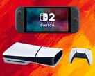 Las consolas Switch 2 y PS5 se muestran con los colores de la bandera española (Fuente de la imagen: Nintendo of America, Sony PlayStation con ediciones)
