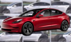 El Tesla Model 3 se presentó en 2017 y Project Highland es una variante renovada para 2023. (Fuente de la imagen: Tesla/@DriveTeslaca - editado)