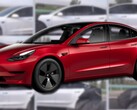 El Tesla Model 3 se presentó en 2017 y Project Highland es una variante renovada para 2023. (Fuente de la imagen: Tesla/@DriveTeslaca - editado)