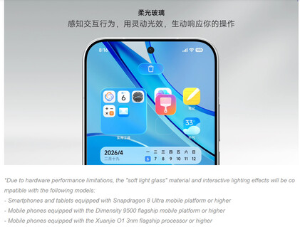 Xiaomi destaca los teléfonos compatibles con los efectos «soft light glass»
