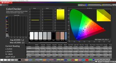 CalMAN ColorChecker (espacio de color de destino P3)