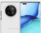 El Huawei Mate 40, según algunas filtraciones recientes. (Fuente: OnLeaks/PriceBaba)